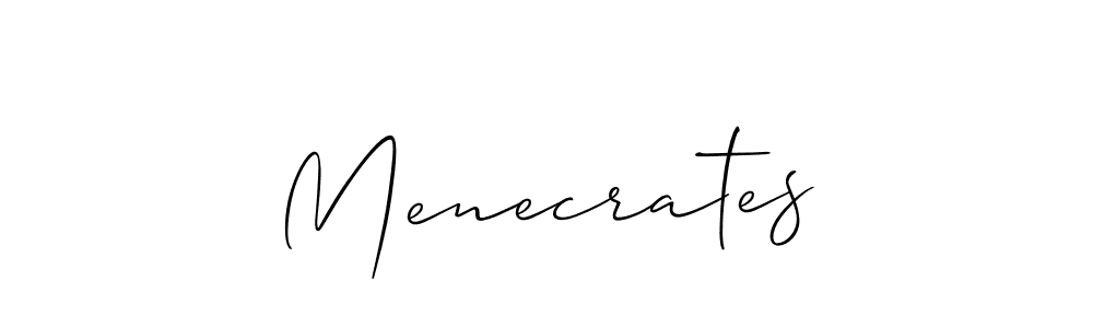 Menecrates stylish signature style. Best Handwritten Sign (Allison_Script) for my name. Handwritten Signature Collection Ideas for my name Menecrates. Menecrates signature style 2 images and pictures png