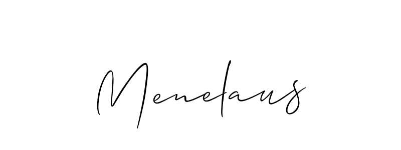 You should practise on your own different ways (Allison_Script) to write your name (Menelaus) in signature. don't let someone else do it for you. Menelaus signature style 2 images and pictures png