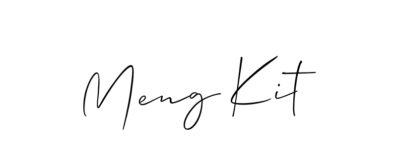 Design your own signature with our free online signature maker. With this signature software, you can create a handwritten (Allison_Script) signature for name Meng Kit. Meng Kit signature style 2 images and pictures png