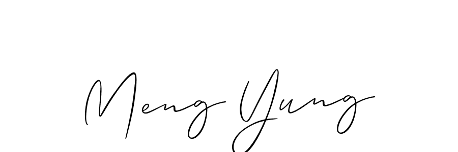 Once you've used our free online signature maker to create your best signature Allison_Script style, it's time to enjoy all of the benefits that Meng Yung name signing documents. Meng Yung signature style 2 images and pictures png