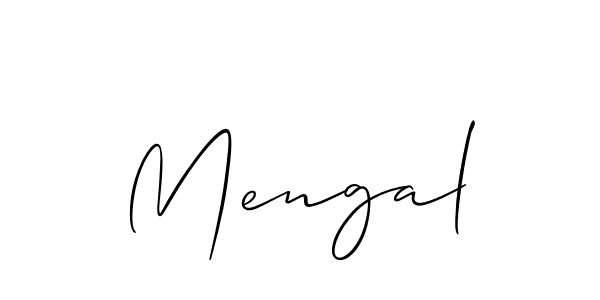 Similarly Allison_Script is the best handwritten signature design. Signature creator online .You can use it as an online autograph creator for name Mengal. Mengal signature style 2 images and pictures png