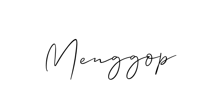 Also You can easily find your signature by using the search form. We will create Menggop name handwritten signature images for you free of cost using Allison_Script sign style. Menggop signature style 2 images and pictures png