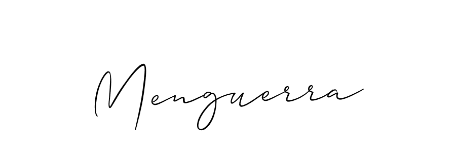 How to make Menguerra signature? Allison_Script is a professional autograph style. Create handwritten signature for Menguerra name. Menguerra signature style 2 images and pictures png