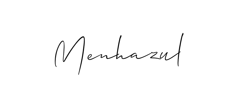How to Draw Menhazul signature style? Allison_Script is a latest design signature styles for name Menhazul. Menhazul signature style 2 images and pictures png