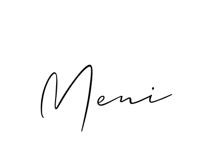 Make a beautiful signature design for name Meni. Use this online signature maker to create a handwritten signature for free. Meni signature style 2 images and pictures png