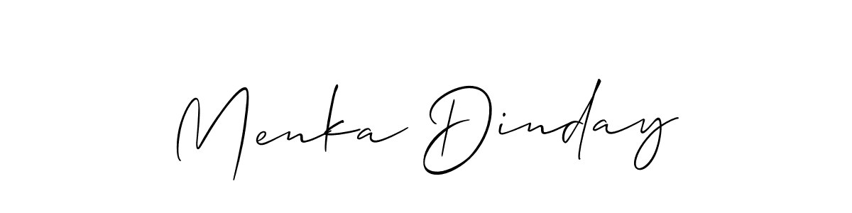 You can use this online signature creator to create a handwritten signature for the name Menka Dinday. This is the best online autograph maker. Menka Dinday signature style 2 images and pictures png