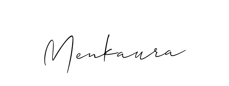 Best and Professional Signature Style for Menkaura. Allison_Script Best Signature Style Collection. Menkaura signature style 2 images and pictures png