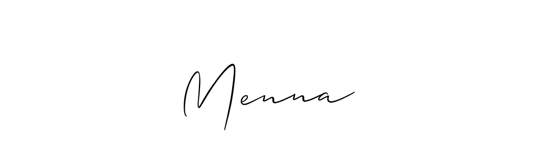 Best and Professional Signature Style for Mennaمنة. Allison_Script Best Signature Style Collection. Mennaمنة signature style 2 images and pictures png