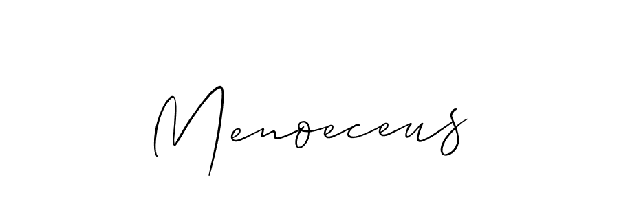 if you are searching for the best signature style for your name Menoeceus. so please give up your signature search. here we have designed multiple signature styles  using Allison_Script. Menoeceus signature style 2 images and pictures png