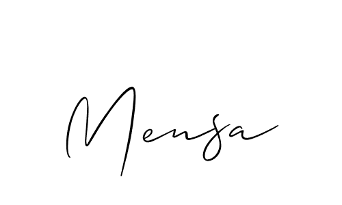 Similarly Allison_Script is the best handwritten signature design. Signature creator online .You can use it as an online autograph creator for name Mensa. Mensa signature style 2 images and pictures png