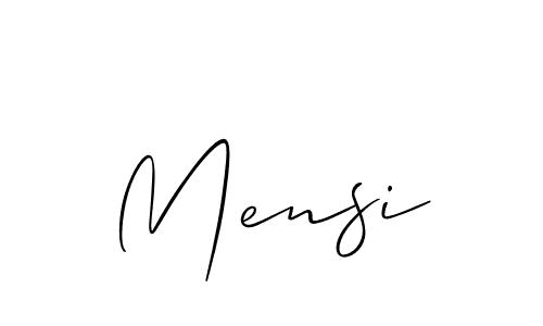 Also You can easily find your signature by using the search form. We will create Mensi name handwritten signature images for you free of cost using Allison_Script sign style. Mensi signature style 2 images and pictures png