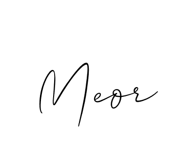 Create a beautiful signature design for name Meor. With this signature (Allison_Script) fonts, you can make a handwritten signature for free. Meor signature style 2 images and pictures png