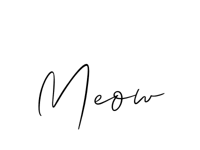 Create a beautiful signature design for name Meow. With this signature (Allison_Script) fonts, you can make a handwritten signature for free. Meow signature style 2 images and pictures png