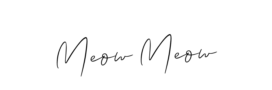 Similarly Allison_Script is the best handwritten signature design. Signature creator online .You can use it as an online autograph creator for name Meow Meow. Meow Meow signature style 2 images and pictures png