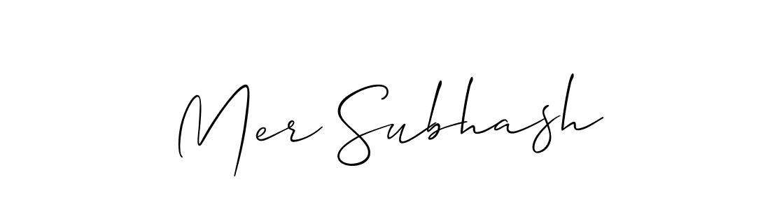 Make a beautiful signature design for name Mer Subhash. Use this online signature maker to create a handwritten signature for free. Mer Subhash signature style 2 images and pictures png