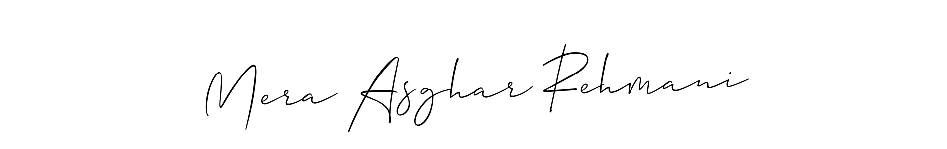 You can use this online signature creator to create a handwritten signature for the name Mera Asghar Rehmani. This is the best online autograph maker. Mera Asghar Rehmani signature style 2 images and pictures png