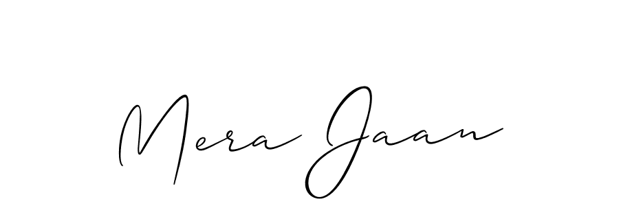 Similarly Allison_Script is the best handwritten signature design. Signature creator online .You can use it as an online autograph creator for name Mera Jaan. Mera Jaan signature style 2 images and pictures png