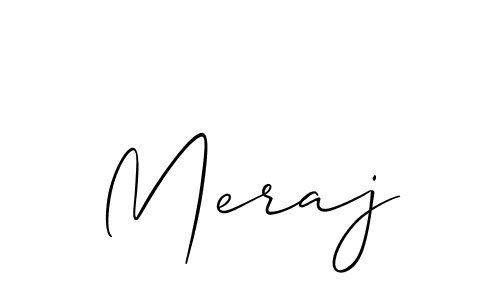 Make a beautiful signature design for name Meraj. Use this online signature maker to create a handwritten signature for free. Meraj signature style 2 images and pictures png