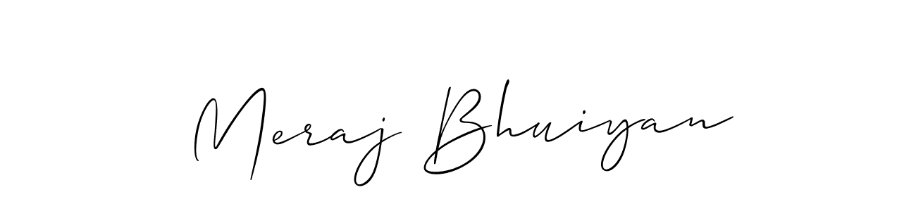 Similarly Allison_Script is the best handwritten signature design. Signature creator online .You can use it as an online autograph creator for name Meraj Bhuiyan. Meraj Bhuiyan signature style 2 images and pictures png