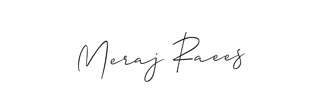 Best and Professional Signature Style for Meraj Raees. Allison_Script Best Signature Style Collection. Meraj Raees signature style 2 images and pictures png