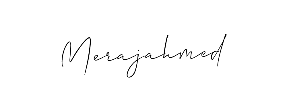 You should practise on your own different ways (Allison_Script) to write your name (Merajahmed) in signature. don't let someone else do it for you. Merajahmed signature style 2 images and pictures png