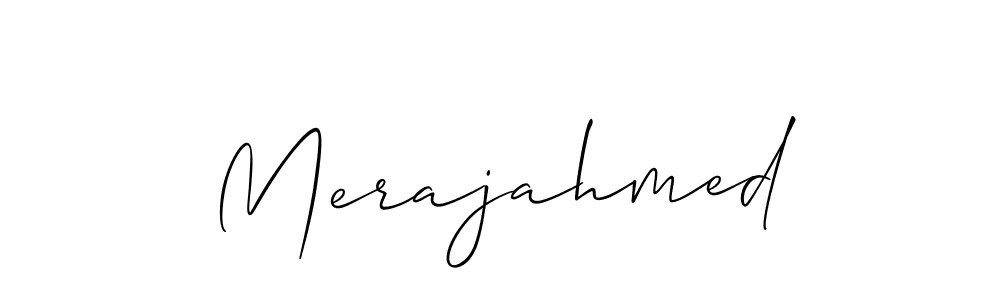 Make a beautiful signature design for name Merajahmed. With this signature (Allison_Script) style, you can create a handwritten signature for free. Merajahmed signature style 2 images and pictures png