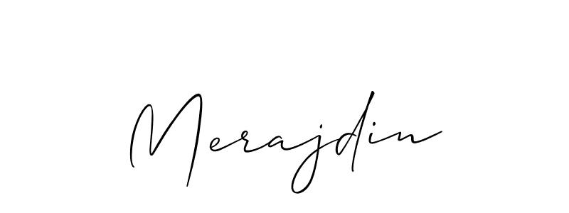 Make a short Merajdin signature style. Manage your documents anywhere anytime using Allison_Script. Create and add eSignatures, submit forms, share and send files easily. Merajdin signature style 2 images and pictures png