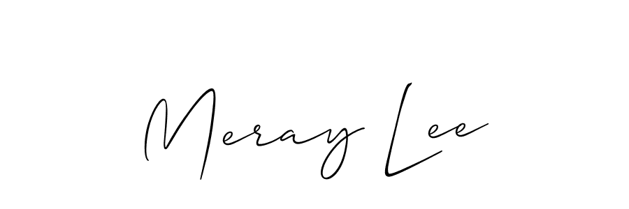 Also we have Meray Lee name is the best signature style. Create professional handwritten signature collection using Allison_Script autograph style. Meray Lee signature style 2 images and pictures png