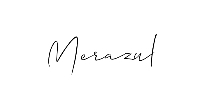 Merazul stylish signature style. Best Handwritten Sign (Allison_Script) for my name. Handwritten Signature Collection Ideas for my name Merazul. Merazul signature style 2 images and pictures png