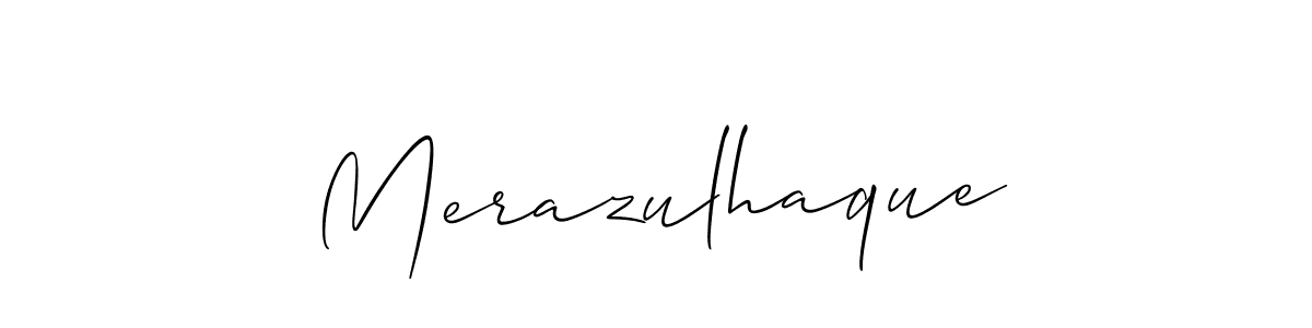 Also You can easily find your signature by using the search form. We will create Merazulhaque name handwritten signature images for you free of cost using Allison_Script sign style. Merazulhaque signature style 2 images and pictures png