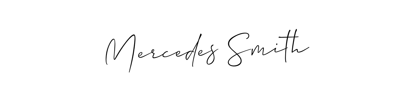 Mercedes Smith stylish signature style. Best Handwritten Sign (Allison_Script) for my name. Handwritten Signature Collection Ideas for my name Mercedes Smith. Mercedes Smith signature style 2 images and pictures png