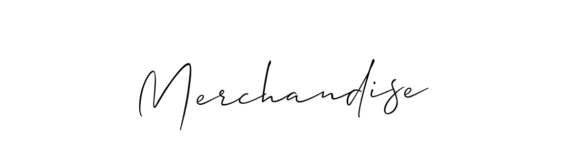 Also we have Merchandise name is the best signature style. Create professional handwritten signature collection using Allison_Script autograph style. Merchandise signature style 2 images and pictures png