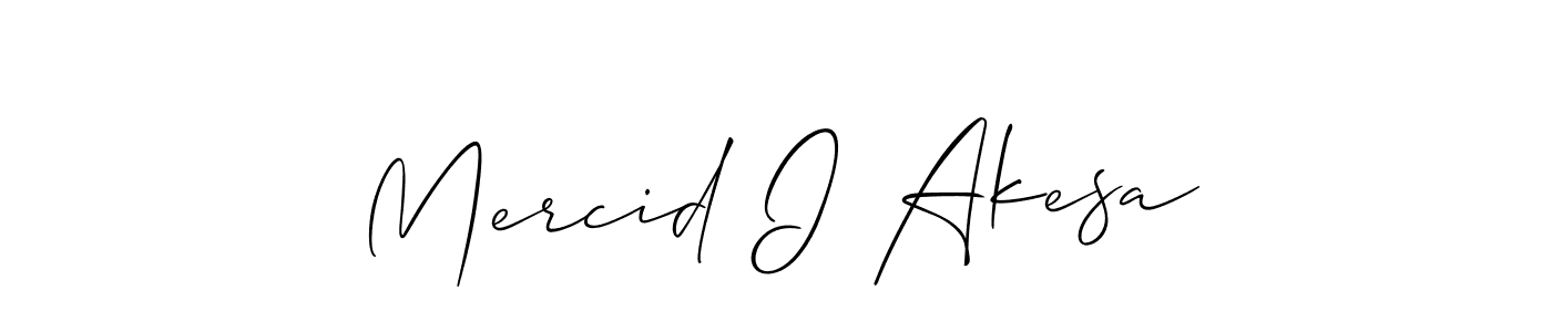 Once you've used our free online signature maker to create your best signature Allison_Script style, it's time to enjoy all of the benefits that Mercid I Akesa name signing documents. Mercid I Akesa signature style 2 images and pictures png