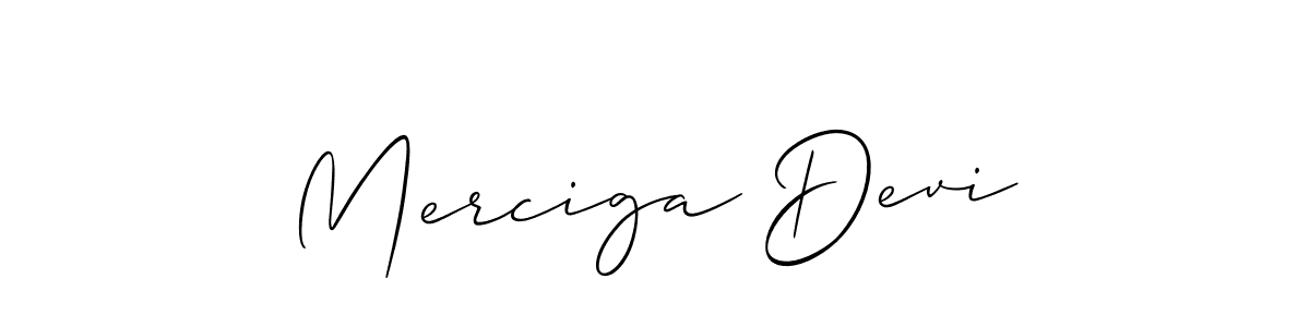 Create a beautiful signature design for name Merciga Devi. With this signature (Allison_Script) fonts, you can make a handwritten signature for free. Merciga Devi signature style 2 images and pictures png