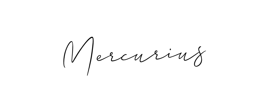How to make Mercurius signature? Allison_Script is a professional autograph style. Create handwritten signature for Mercurius name. Mercurius signature style 2 images and pictures png
