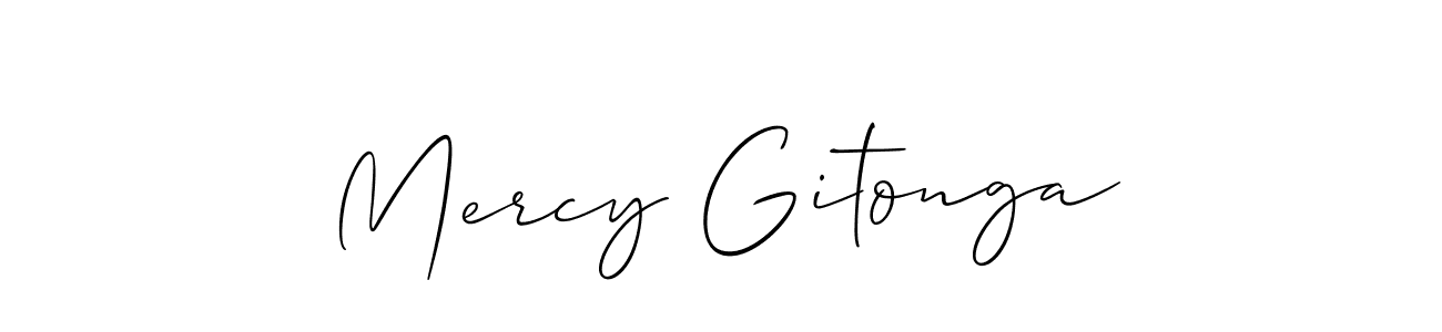 Similarly Allison_Script is the best handwritten signature design. Signature creator online .You can use it as an online autograph creator for name Mercy Gitonga. Mercy Gitonga signature style 2 images and pictures png
