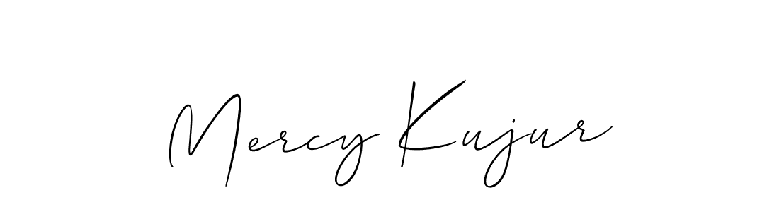 It looks lik you need a new signature style for name Mercy Kujur. Design unique handwritten (Allison_Script) signature with our free signature maker in just a few clicks. Mercy Kujur signature style 2 images and pictures png