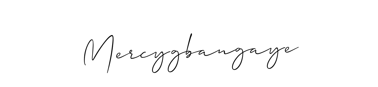 Mercygbangaye stylish signature style. Best Handwritten Sign (Allison_Script) for my name. Handwritten Signature Collection Ideas for my name Mercygbangaye. Mercygbangaye signature style 2 images and pictures png