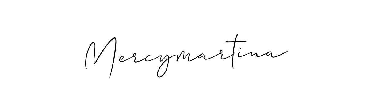 Mercymartina stylish signature style. Best Handwritten Sign (Allison_Script) for my name. Handwritten Signature Collection Ideas for my name Mercymartina. Mercymartina signature style 2 images and pictures png