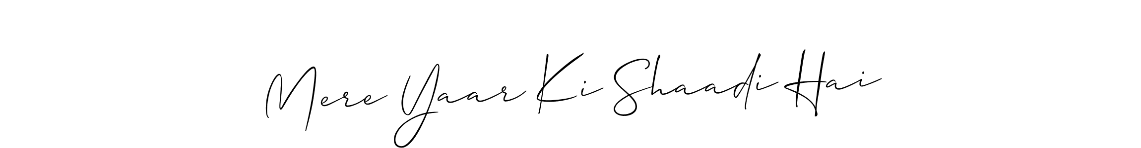 Mere Yaar Ki Shaadi Hai stylish signature style. Best Handwritten Sign (Allison_Script) for my name. Handwritten Signature Collection Ideas for my name Mere Yaar Ki Shaadi Hai. Mere Yaar Ki Shaadi Hai signature style 2 images and pictures png