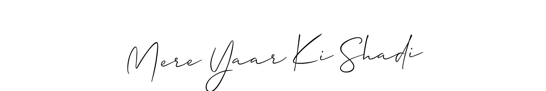 Check out images of Autograph of Mere Yaar Ki Shadi name. Actor Mere Yaar Ki Shadi Signature Style. Allison_Script is a professional sign style online. Mere Yaar Ki Shadi signature style 2 images and pictures png