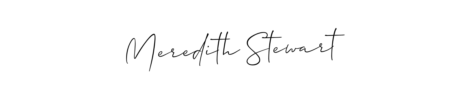 Make a beautiful signature design for name Meredith Stewart. With this signature (Allison_Script) style, you can create a handwritten signature for free. Meredith Stewart signature style 2 images and pictures png