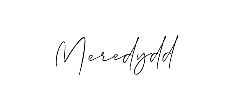 How to make Meredydd name signature. Use Allison_Script style for creating short signs online. This is the latest handwritten sign. Meredydd signature style 2 images and pictures png