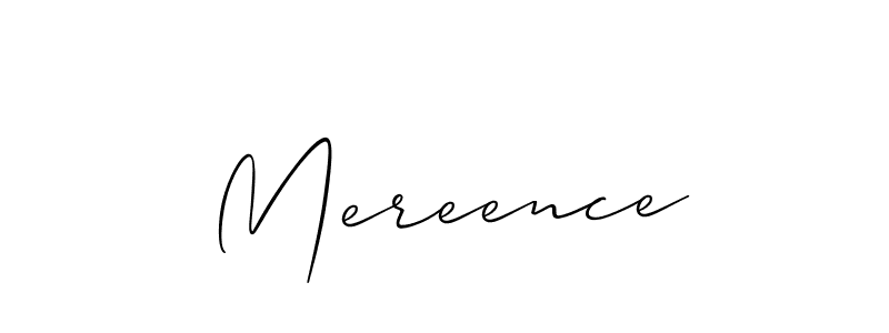 Also You can easily find your signature by using the search form. We will create Mereence name handwritten signature images for you free of cost using Allison_Script sign style. Mereence signature style 2 images and pictures png