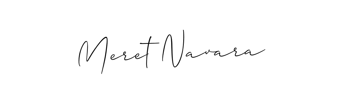 It looks lik you need a new signature style for name Meret Navara. Design unique handwritten (Allison_Script) signature with our free signature maker in just a few clicks. Meret Navara signature style 2 images and pictures png