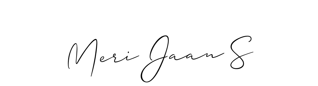 How to Draw Meri Jaan S signature style? Allison_Script is a latest design signature styles for name Meri Jaan S. Meri Jaan S signature style 2 images and pictures png