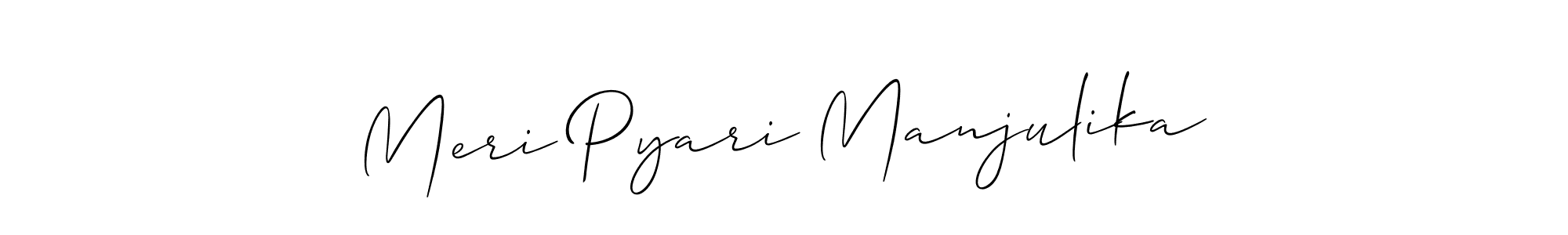 Once you've used our free online signature maker to create your best signature Allison_Script style, it's time to enjoy all of the benefits that Meri Pyari Manjulika name signing documents. Meri Pyari Manjulika signature style 2 images and pictures png