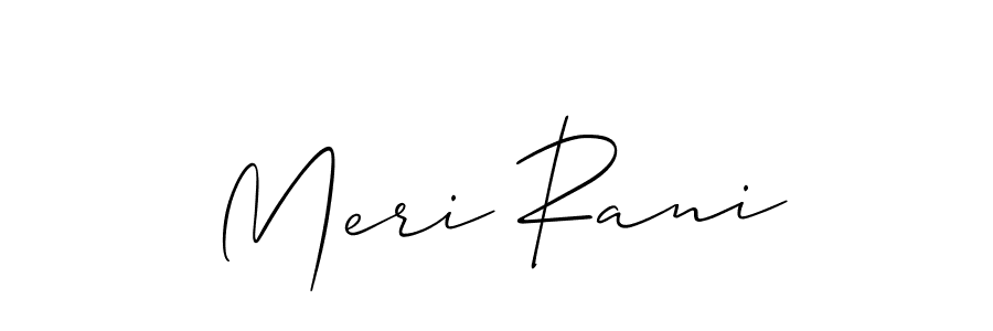 Make a beautiful signature design for name Meri Rani. Use this online signature maker to create a handwritten signature for free. Meri Rani signature style 2 images and pictures png