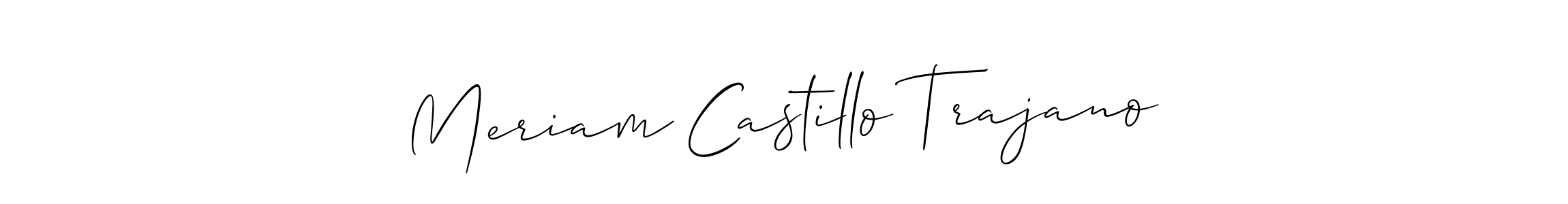 Check out images of Autograph of Meriam Castillo Trajano name. Actor Meriam Castillo Trajano Signature Style. Allison_Script is a professional sign style online. Meriam Castillo Trajano signature style 2 images and pictures png