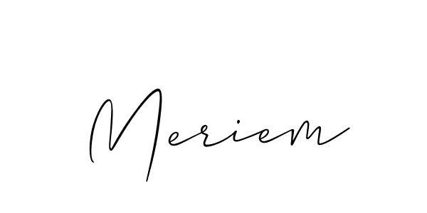 How to Draw Meriem signature style? Allison_Script is a latest design signature styles for name Meriem. Meriem signature style 2 images and pictures png